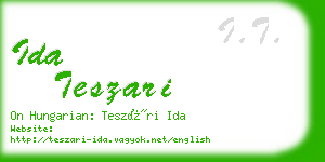 ida teszari business card